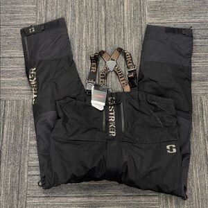 Men's Striker Denali Insulated Rain Bib (Black) - Size XL